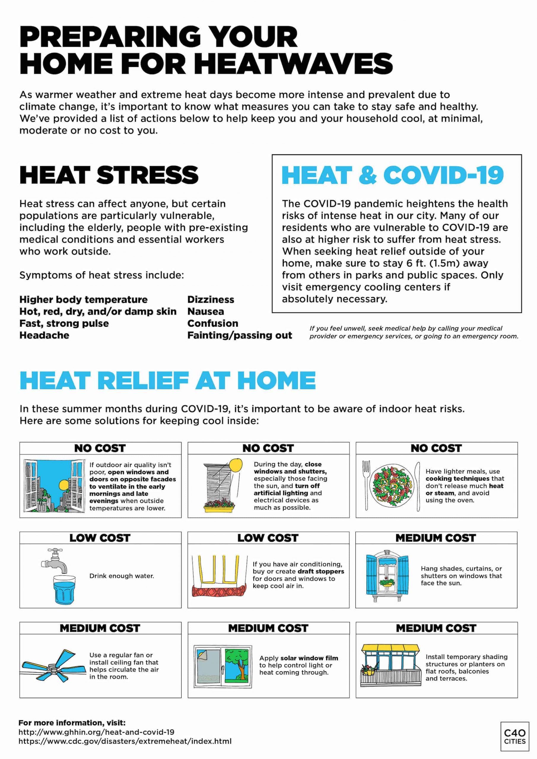 Home Cooling Tips during COVID-19 messaging toolkit for cities