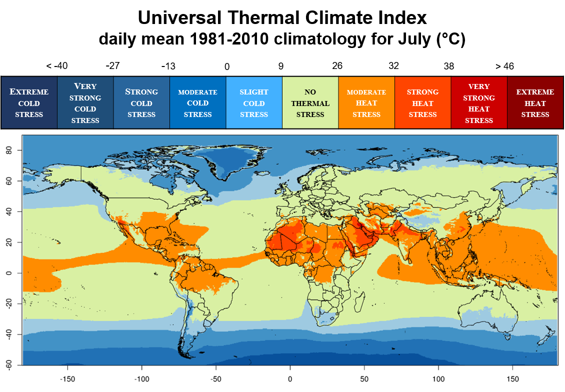 Copernicus Universal Thermal Comfort Index Datasets